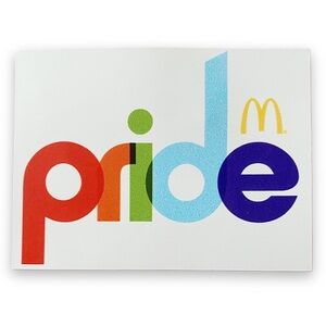 McDonald’s Rainbow Pride with McDonald’s Arches Large 4 Inch Collectible Magnet